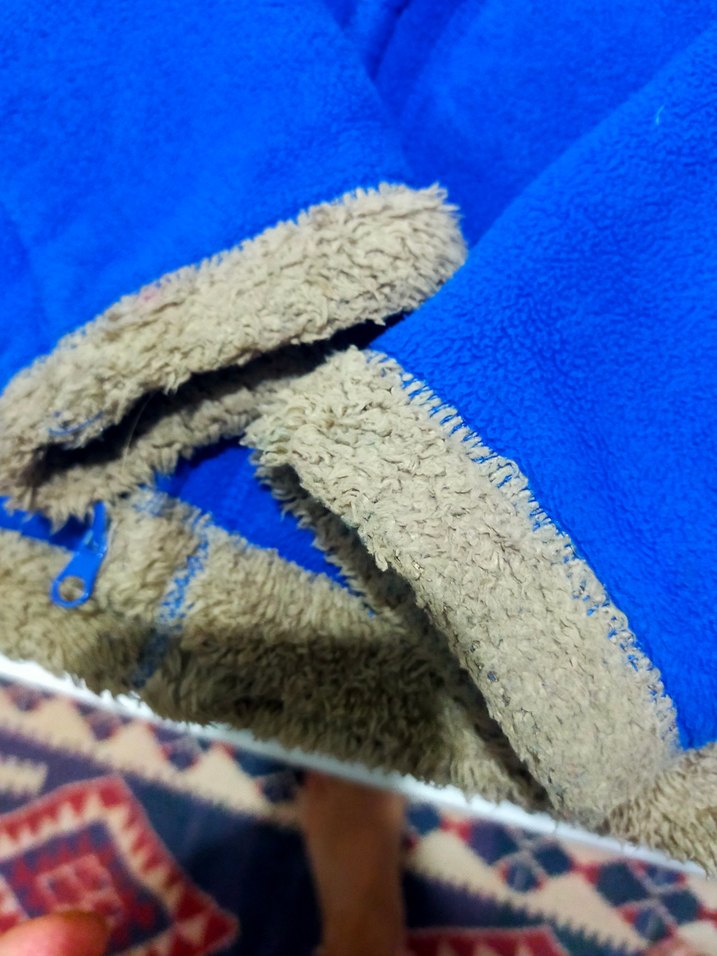 Mavi Fermuarlı Kadın Ceket - Görsel 5