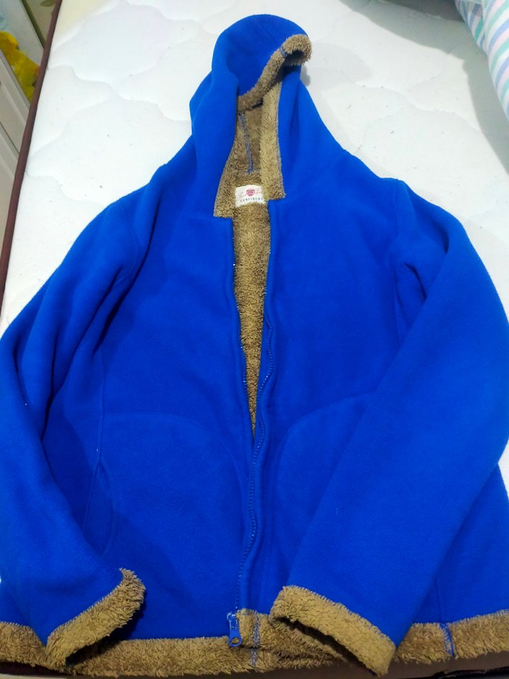 Mavi Fermuarlı Kadın Ceket - Görsel 2