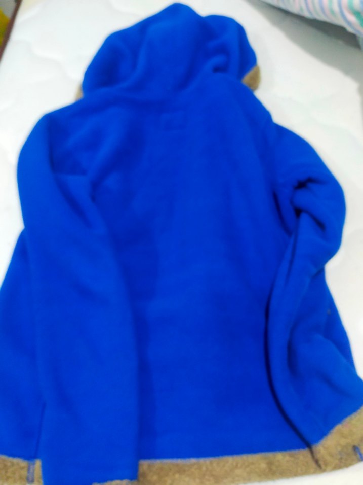 Mavi Fermuarlı Kadın Ceket - Görsel 3