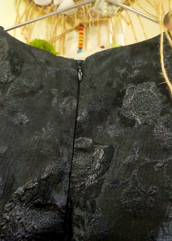 Siyah Midi Yüksek Yaka Kolsuz Kadın Elbise - Görsel 3