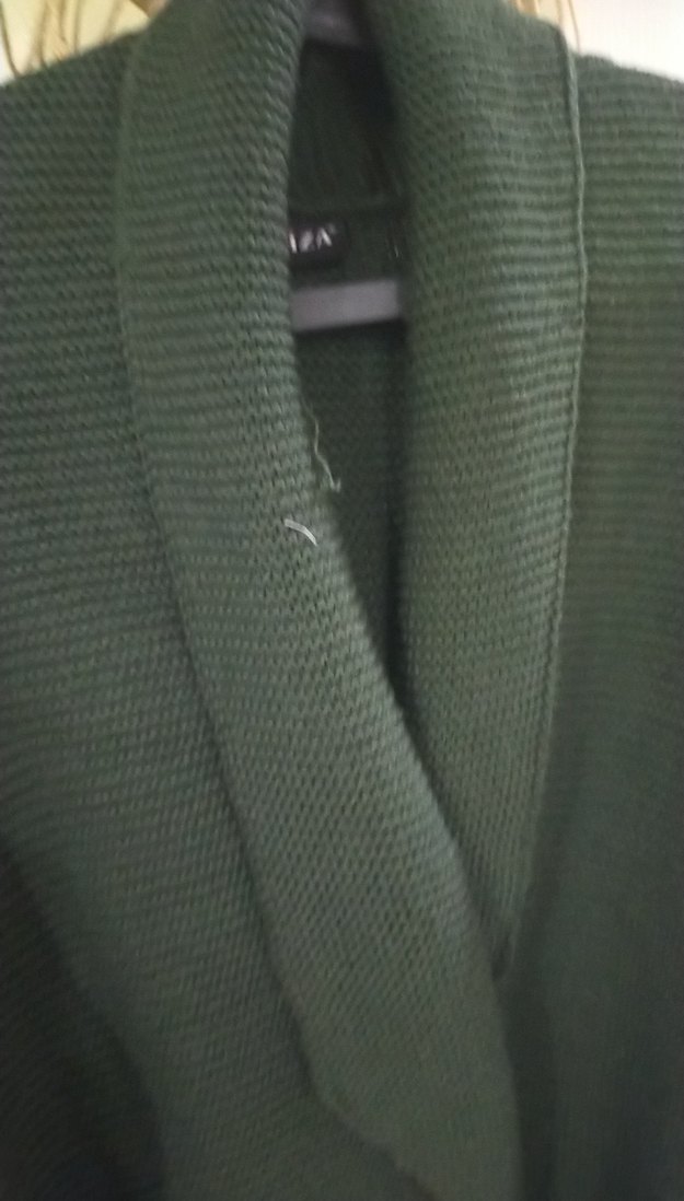 Uzun Kollu Yeşil Bohem Kadın hirka - Görsel 4