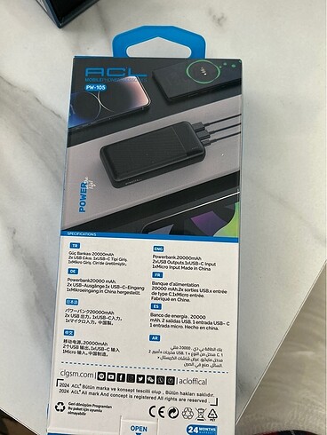 Diğer 20000 mah 2x USB output powerbank