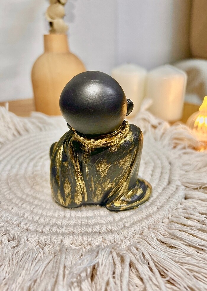 Kendi Tasarımım El yapımı 3?lü Buddha Biblo Seti - Görsel 3