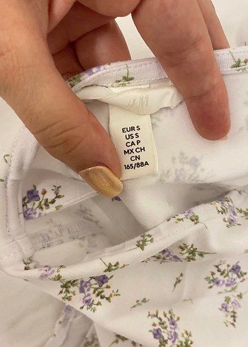 s Beden H&M Korse Görünümlü Çiçekli Body