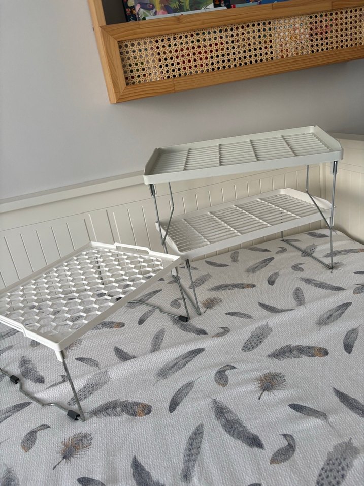 Ayarlanabilir Gri-Beyaz raf yükseltici - Görsel 3