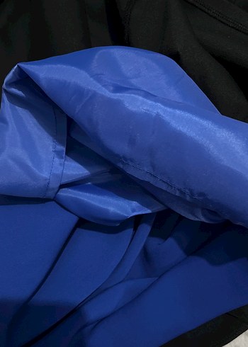 Dantel Detaylı Lacivert Kolsuz Midi Elbise - Görsel 7