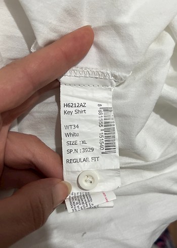 Kadın Beyaz balon Uzun Kollu Gömlek 100 de 100 Pamuk kumaş - Görsel 7