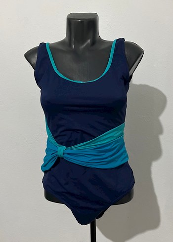 Kemer Detaylı Lacivert Mini Mayo - Görsel 2