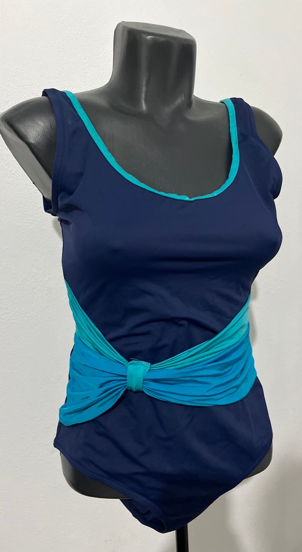 Kemer Detaylı Lacivert Mini Mayo - Görsel 3