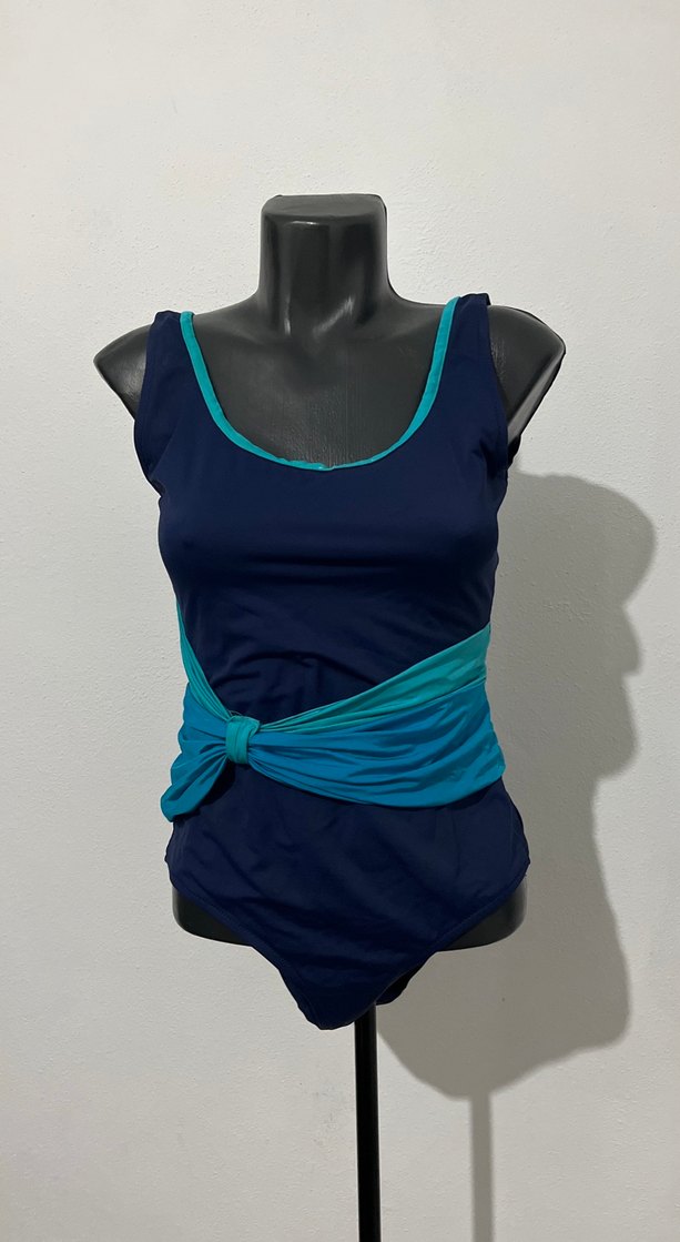 Kemer Detaylı Lacivert Mini Mayo - Görsel 2