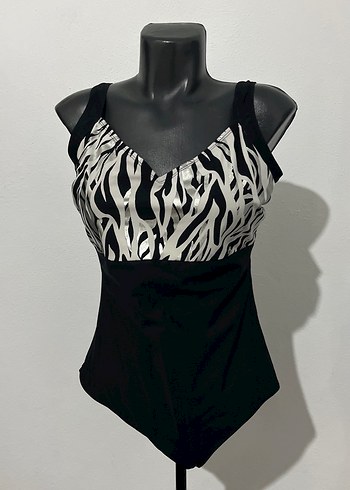 Zebra Desenli Siyah Drapeli Mini Mayo - Görsel 2