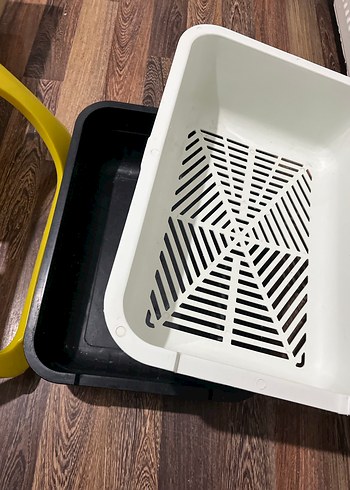 Sarı Kedi Tuvalet Kabı - Görsel 3