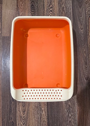 Kedi Tuvalet Kabı - Kırmızı - Görsel 2