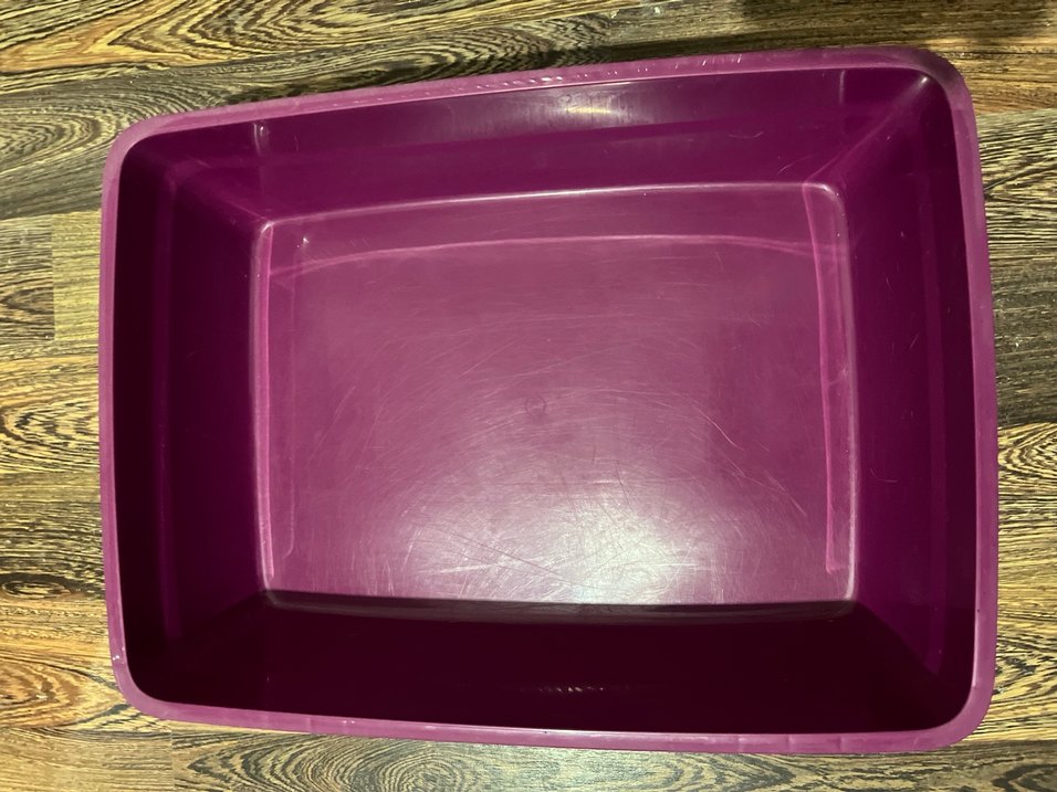 Koyu Pembe Kedi Tuvalet Kabı - Görsel 2