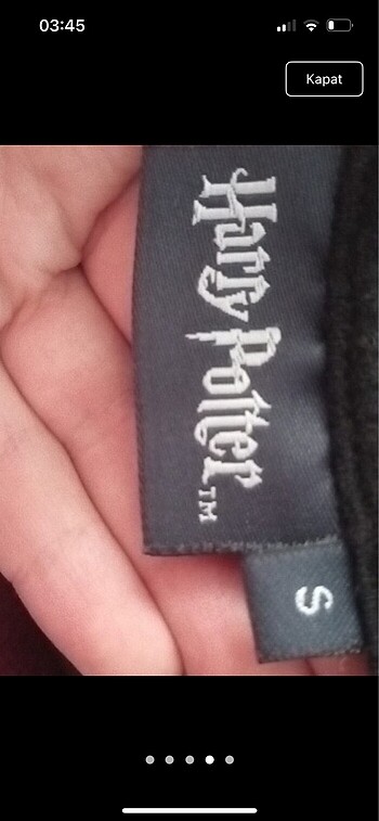 s Beden siyah Renk Harry potter orijinal tişört