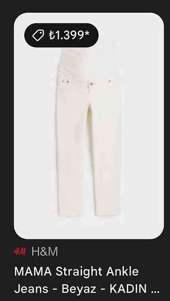H&M hamile pantolonu