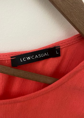 Kırmızı Kısa Kollu Salaş Bluz - Görsel 3