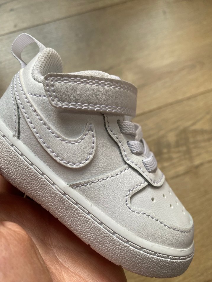 -19.5 Numara Unisex Nike Beyaz Nike Court Borough Low Recraft - Görsel 2