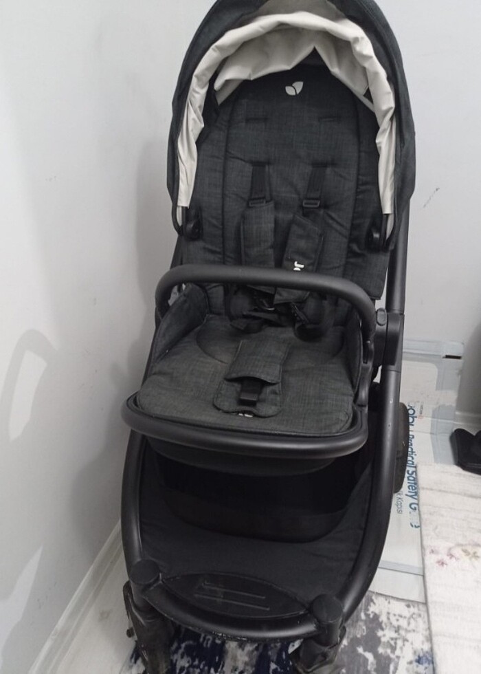 Katlanır çift taraflı bebek arabası - Görsel 3