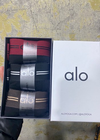 Bordo Baskılı Erkek Boxer Seti - Alo Yoga - Görsel 2