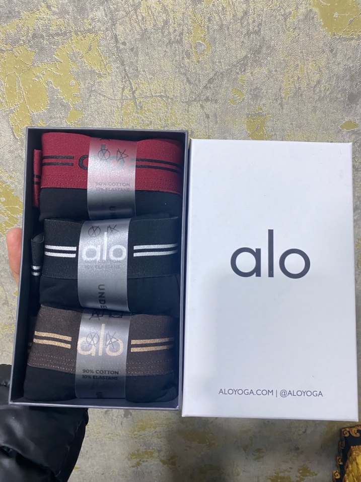 Bordo Baskılı Erkek Boxer Seti - Alo Yoga - Görsel 2