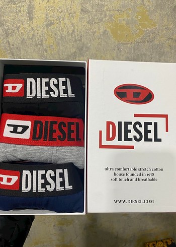Diesel Erkek Baskılı Kısa Boxer Seti - Görsel 2
