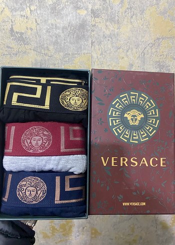 Versace Erkek Baskılı Boxer Seti 3'lü - Görsel 2