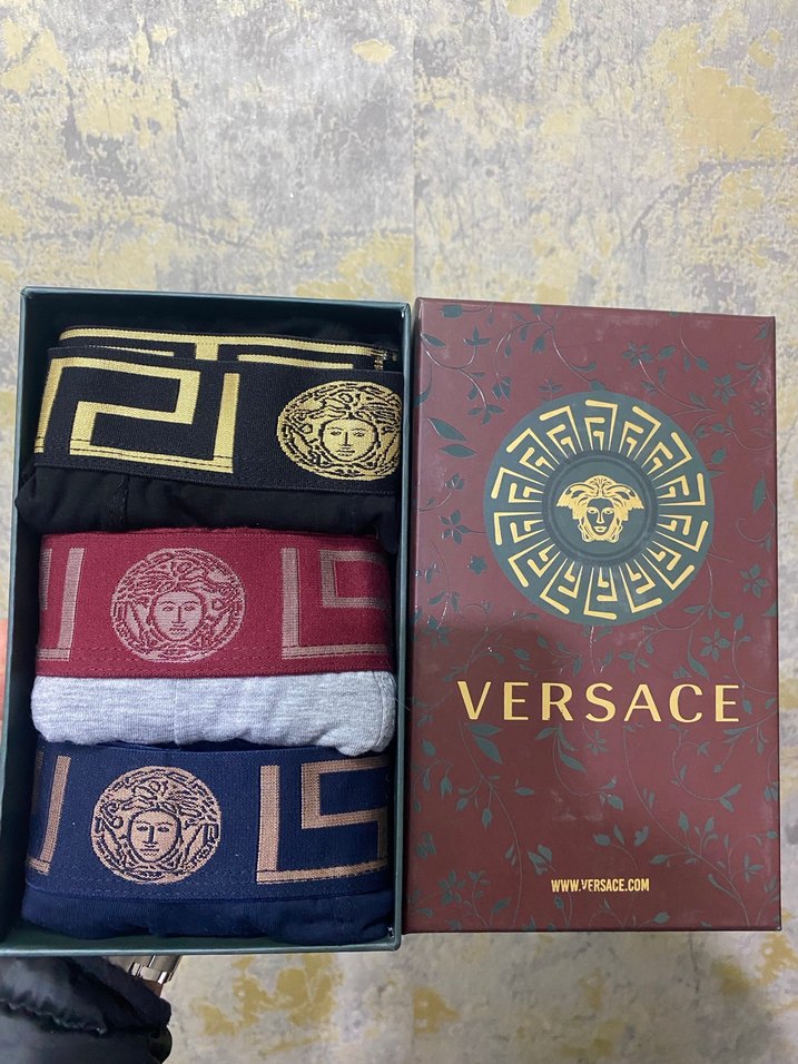 Versace Erkek Baskılı Boxer Seti 3'lü - Görsel 2
