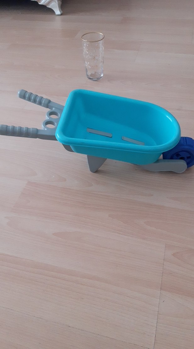 Mavi Çocuk Su Oyuncağı El Arabası - Görsel 2