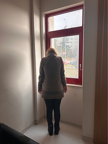 Boğazlı kırçıllı yün kazak