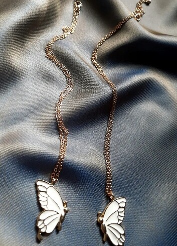 Butterfly Friendship Kolye Seti