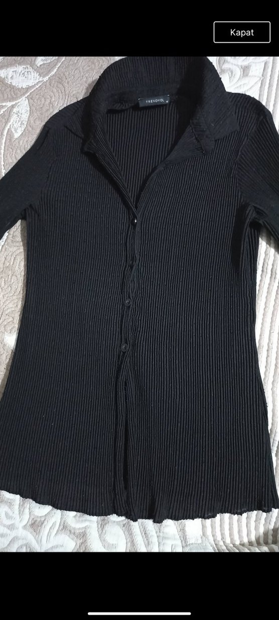 pileli gömlek, kadın gömlek - Görsel 3