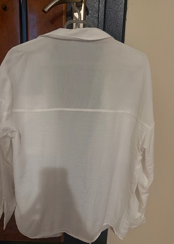 Loft beyaz Kadın Keten Gömlek - Görsel 3