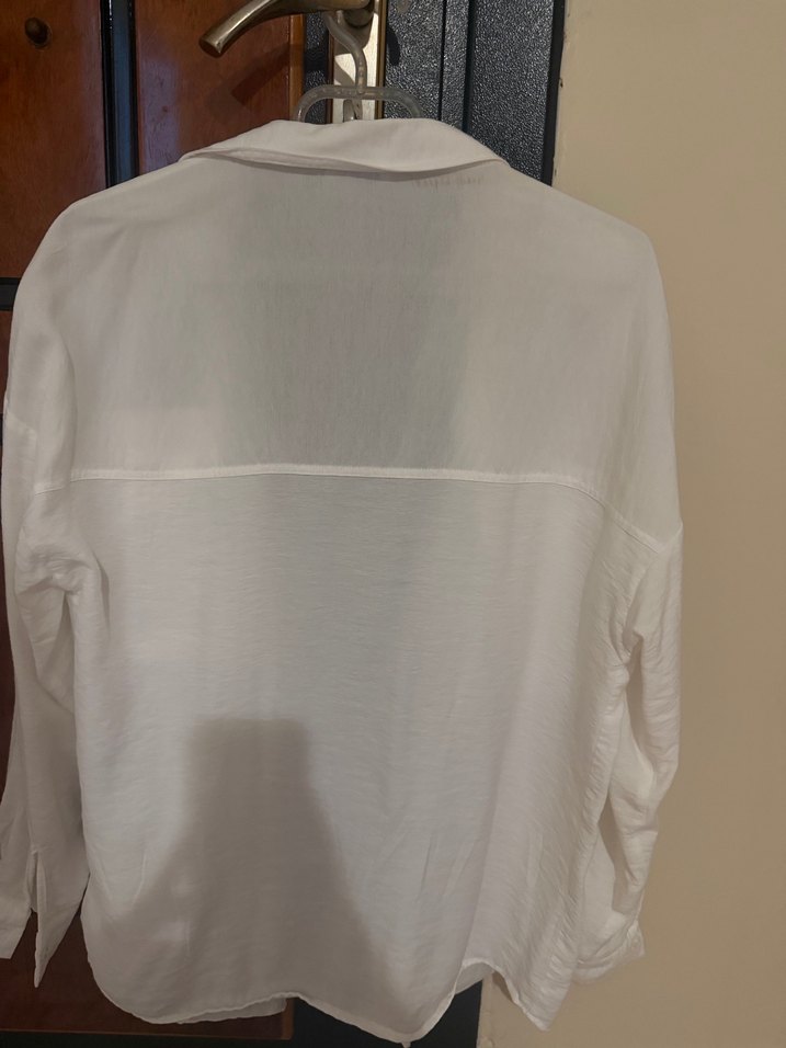 Loft beyaz Kadın Keten Gömlek - Görsel 3