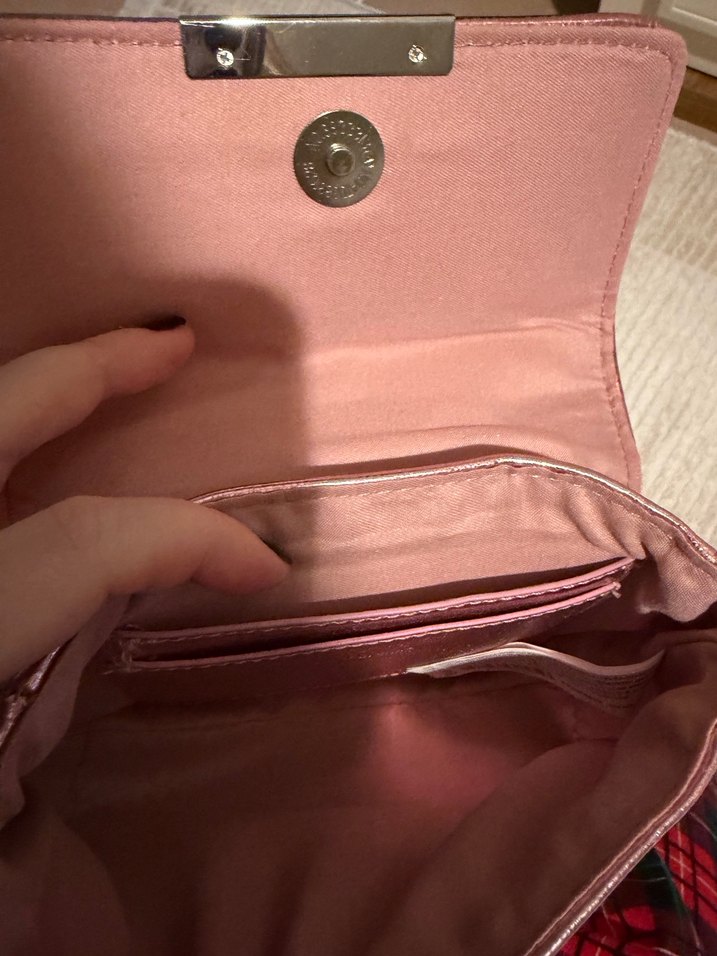 Bershka mini metalik pembe çanta - Görsel 5