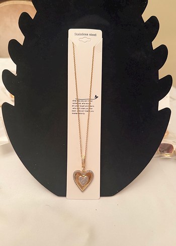 Çelik Kalp Kolye - Görsel 2