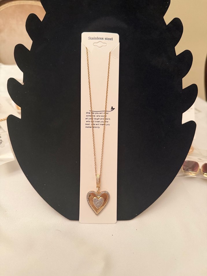 Çelik Kalp Kolye - Görsel 2