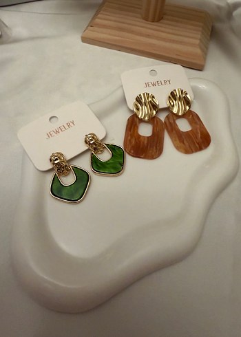 2 Adet Bohem tarz küpe - Görsel 2