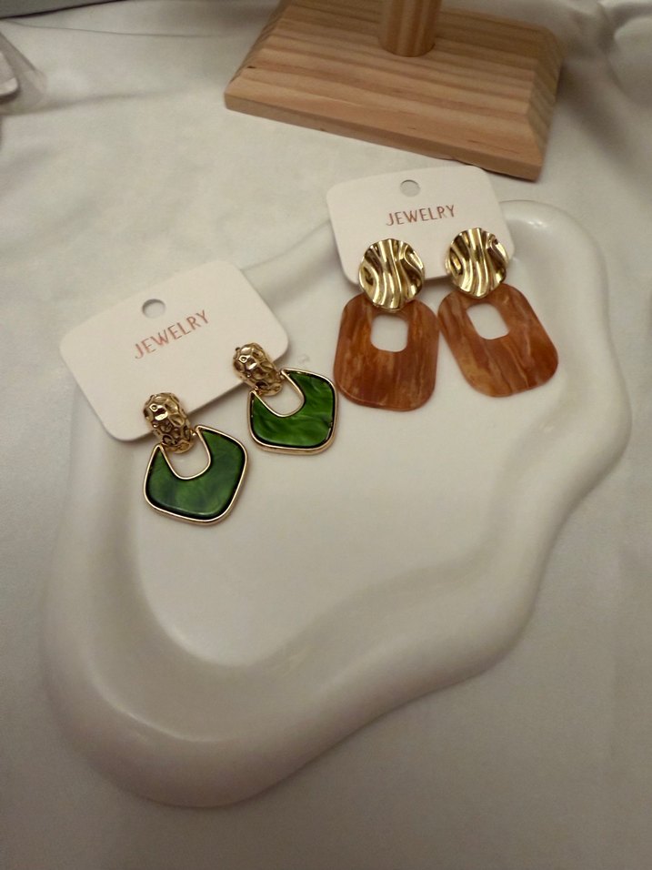 2 Adet Bohem tarz küpe - Görsel 2