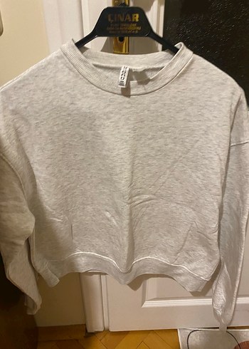 Gri Basic Kadın Sweatshirt