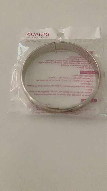 Xuping kalın gümüş renk kelepçe - Görsel 3