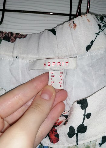 Esprit Çiçek Desenli Midi Etek