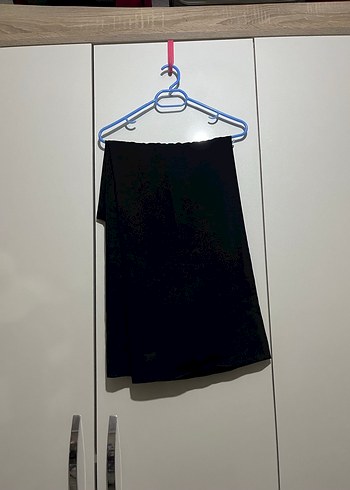 Kadın Siyah Drapeli Saten Pantolon - Görsel 2