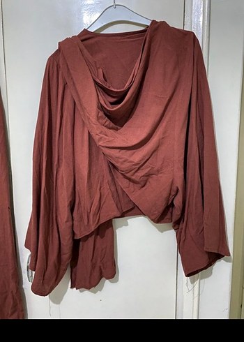 Bordo Uzun Keten Elbise Bohem Tarz - Görsel 4