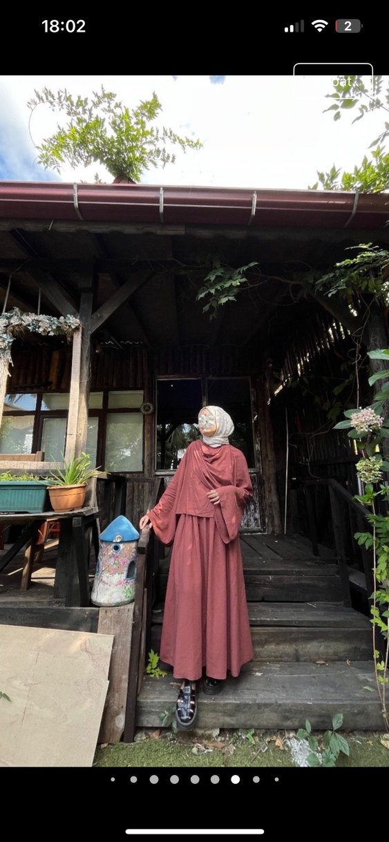 Kadın Kahverengi Uzun Keten Etek - Görsel 2