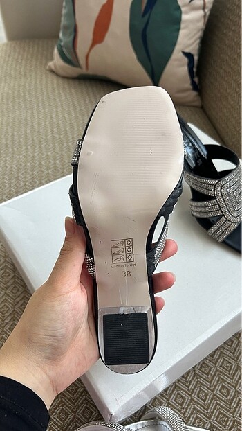 Kadın Taşlı terlik - Görsel 5