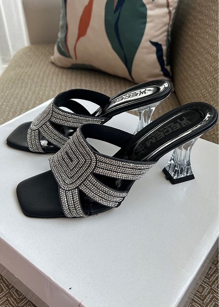 Kadın Taşlı terlik - Görsel 4