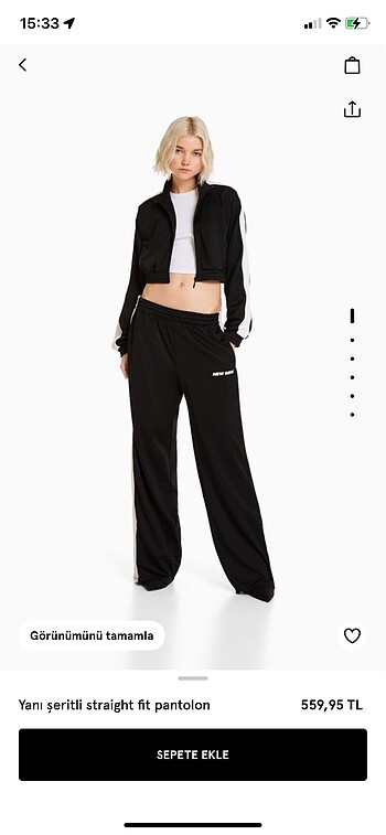 Bershka straight fit pantolon