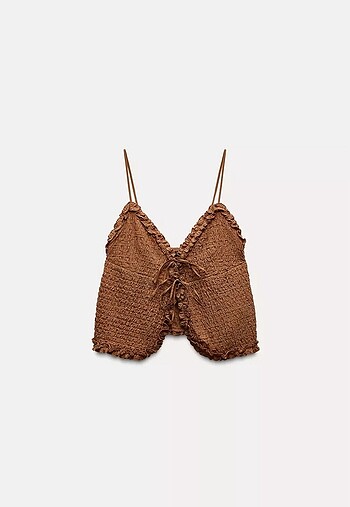 fırfırlı crop top