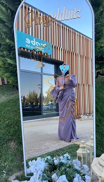Tesettür Abiye Lila